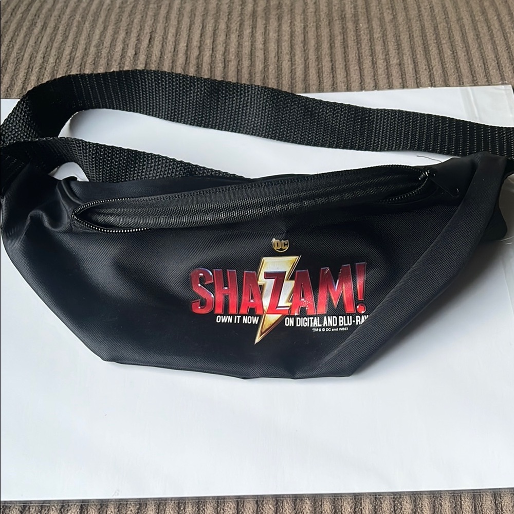Shazam Black Belt Bag